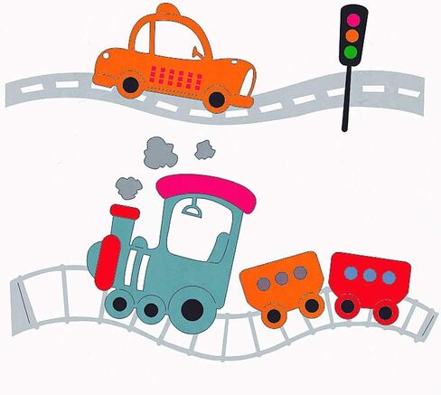 مجموعة قطار السكك الحديدية للسيارات يموت قطع معدنية لسجل القصاصات وصنع بطاقات عيد ميلاد أطفال حرفية عيد الميلاد يموت قطع in Kuwait