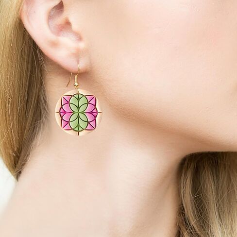 3 قطع من قواطع صلصال البوليمر، قوالب صلصال بنمط عتيق، قواطع صلصال البوليمر لصنع الاقراط، قواطع صلصال زهور هندسية رترو لمجموعة صنع المجوهرات in Kuwait