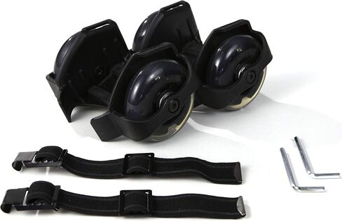 Skate Buds Strap-on Heel Skates - 1 Pair (Black) in Saudi Arabia