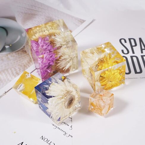 LUXWIN 5 قطع/مجموعة قوالب الراتنج المربعة 5 أحجام مختلفة مكعب سيليكون قوالب الراتنج الصب لصنع الصابون in Kuwait