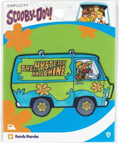 رقعة مزخرفة بالكي من Simplicity Scrappy-Doo للملابس والسترات وحقائب الظهر، مقاس 1.5 بوصة عرض × 3.25 بوصة ارتفاع، متعددة الألوان in Saudi Arabia