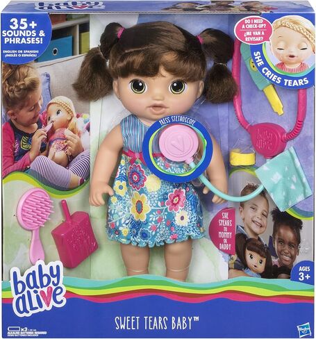Baby Alive Sweet Tears Baby (Brunette) in Saudi Arabia