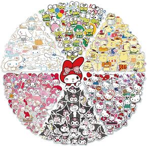 Kawaii Stickers 300 Cute Kawaii Stickers, Cute Japanese Anime Stickers for Kids Teen Girls Adult Laptop Guitar Suitcase Skateboard Waterproof Stickers (300 Cute) in Kuwait