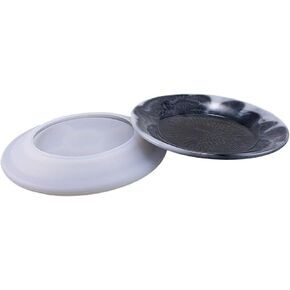 Yalulu DIY Silicone Jewelry Resin Mold Dishes Plate Model Making Casting Mold Jewelry Craft Mould Tool (Round)