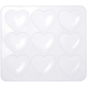 MOTZU 9-تجويف على شكل قلب قوالب الراتنج، قالب سحر السيليكون، قالب صب مجوهرات إيبوكسي، لميدالية المفاتيح اليدوية/قلادة/أقراط/ صناعة الحرف اليدوية in Kuwait