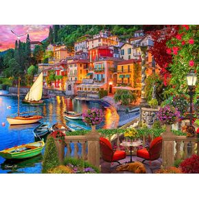 Vermont Christmas Company Italy's Lake Como Jigsaw Puzzle 550 Piece in Saudi Arabia