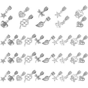 SUNNYCLUE 1 Box 80PCS 10 Styles Bird Tree Leaf Connector Charms Alloy Links Findings Chakra Craft Supplies for DIY Jewelry Bracelet Necklace Earring Making Crafting Accessories，Antique Bronze