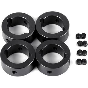 AXSPEED Aluminum Drive Cup Reinforced Ring Differential Joint Cup Sleeve for 1/5 X-MAXX 6S 8S XRT 8S RC Truck (Black)