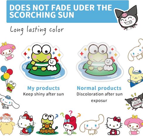 Kawaii Stickers 300 Cute Kawaii Stickers, Cute Japanese Anime Stickers for Kids Teen Girls Adult Laptop Guitar Suitcase Skateboard Waterproof Stickers (300 Cute) in Kuwait