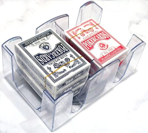 صينية بطاقات دوارة من فونبير مكونة من 6 طاولات - دوارة ناعمة 360 درجة - حامل بطاقات لعب مريح رائع لملحقات كاناستا واليدين والقدمين والتعامل والتخلص منها (صينية مكونة من 6 قطع) in Kuwait