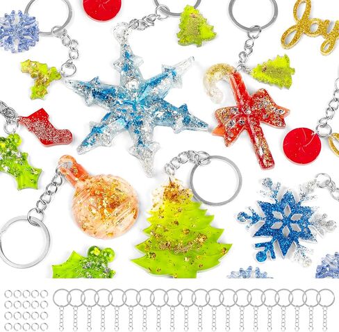موكوسي سيليكون عيد الميلاد قوالب الراتنج ، عيد الميلاد الحلي ايبوكسي الراتنج قوالب صنع سلسلة المفاتيح diy الراتنج الحرف ل شجرة عيد الميلاد ديكور عطلة عيد الميلاد مشروع in Kuwait