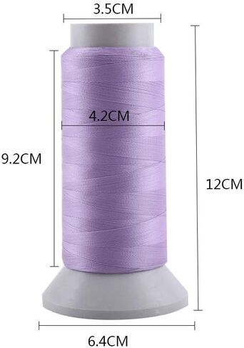 Sewing Thread, A New Type of Textile Sewing Thread That Glows at Night, Suitable for Machine Embroidery/Sewing.(3000 Yards-Yellow) in Kuwait