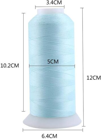 Sewing Thread, A New Type of Textile Sewing Thread That Glows at Night, Suitable for Machine Embroidery/Sewing.(3000 Yards-Yellow) in Kuwait