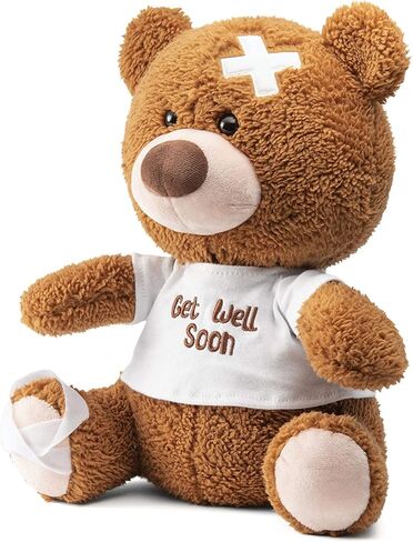 PREXTEX Get Well Soon 12 Inch/30cm Plush Bear - Soft Plush Bear for Kids, Get Well Soon Animal Gift for Men/Women - Great Christmas Gift for Boys and Girls in Saudi Arabia