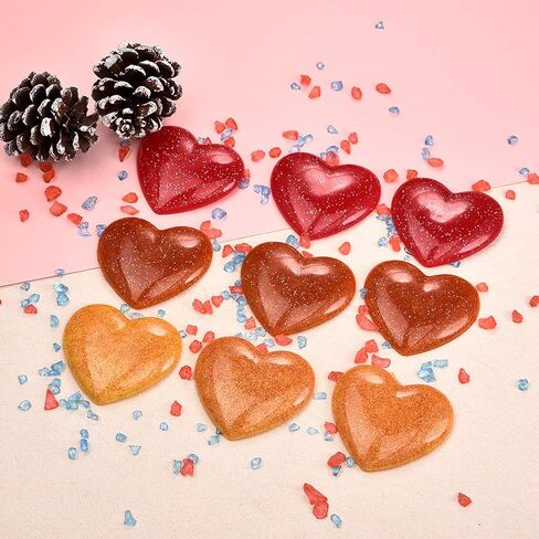 MOTZU 9-تجويف على شكل قلب قوالب الراتنج، قالب سحر السيليكون، قالب صب مجوهرات إيبوكسي، لميدالية المفاتيح اليدوية/قلادة/أقراط/ صناعة الحرف اليدوية in Kuwait