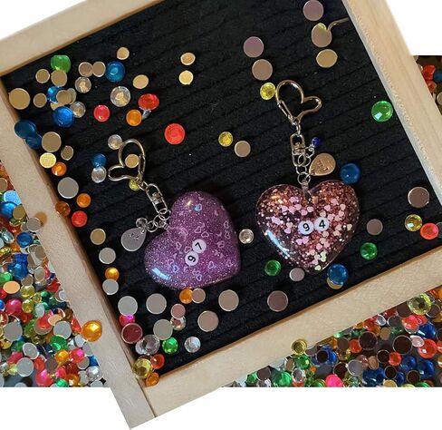 MOTZU 9-تجويف على شكل قلب قوالب الراتنج، قالب سحر السيليكون، قالب صب مجوهرات إيبوكسي، لميدالية المفاتيح اليدوية/قلادة/أقراط/ صناعة الحرف اليدوية in Kuwait