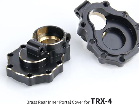 ZIWIJE Brass Rear Inner Portal Cover Housing 2pcs Portal Drive Housing for Traxxas TRX-4 in Kuwait