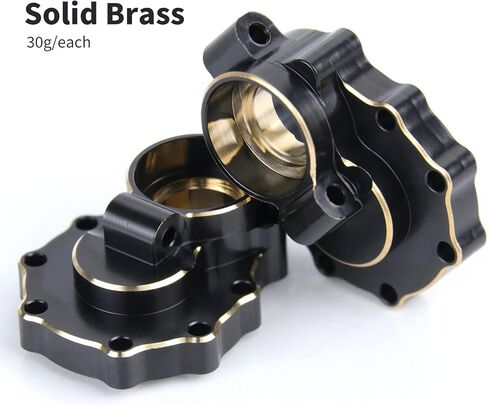 ZIWIJE Brass Rear Inner Portal Cover Housing 2pcs Portal Drive Housing for Traxxas TRX-4 in Kuwait
