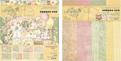 جرافيك 45 مجموعة ليتل ون كولكشن - عبوة تجميع 12 × 12 + عبوة ورقية مزدوجة الجوانب 12 × 12 in Kuwait