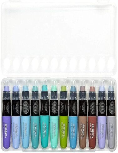 KINGART 583-24 Pastel GEL STICK Set, Artist Pigment Crayons, 24 Unique Colors, Water Soluble, Creamy, and Odorless, Use on Paper, Wood, Canvas and more in Saudi Arabia