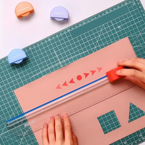 Paper Cutter, Kaluofan Paper Trimmer with 7 Type of Cutting Blade, Unrestricted and Portable Scrapbooking Tool with Side Ruler, for Largest Newspaper A4 Craft Paper PVC Photo Film and Cardstock in Kuwait