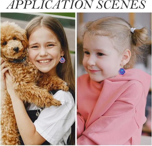 Magibeads 5Pcs Paw Print Silicone Molds Cute Cat Head Dog Resin Mold Pet Paw Footprint Resin Casting Molds for Crafts DIY Dog Collar Earring Keychain UV Epoxy Resin Jewelry Making Supplies in Kuwait