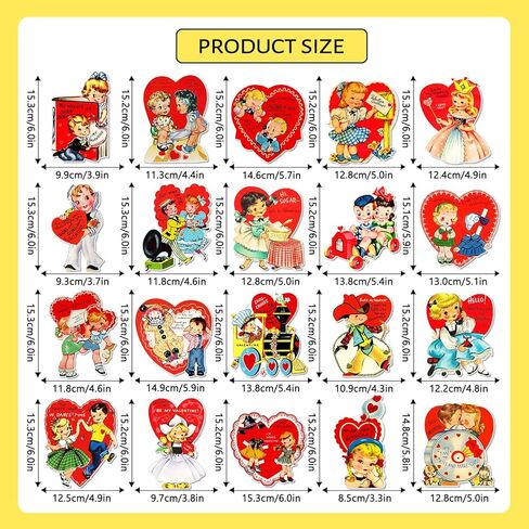 مجموعة ديكورات عيد الحب العتيقة من xituodai تتضمن 3 قطع لافتة عيد الحب مع 20 نمطًا من بطاقات التعليق و9 قطع دوامة معلقة، لوازم حفلات عيد الحب التقليدية in Kuwait