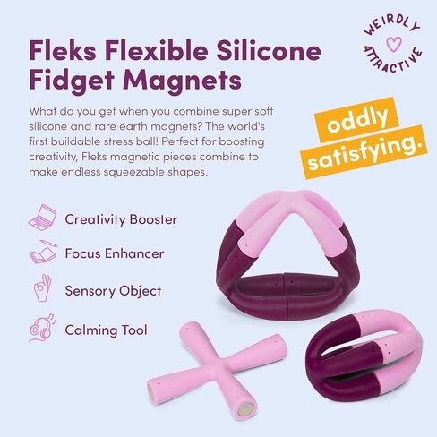 Speks Fleks Silicone 6-Piece Building Set - Bluegrass - Fun Desk Toy for Adults in Saudi Arabia