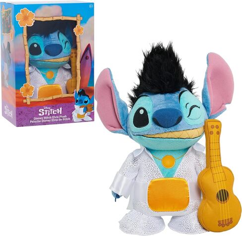 STITCH Disney Elvis Stitch Collector Plush Stuffed Animal, Alien, Officially Licensed Kids Toys for Ages 3 Up, Amazon Exclusive in Saudi Arabia