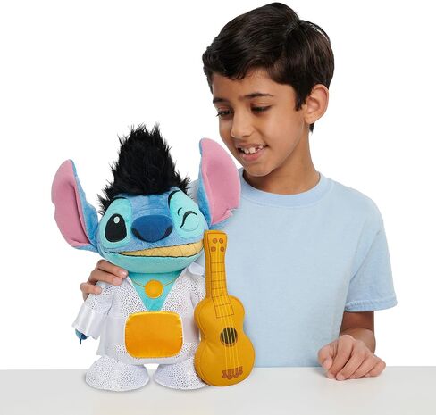 STITCH Disney Elvis Stitch Collector Plush Stuffed Animal, Alien, Officially Licensed Kids Toys for Ages 3 Up, Amazon Exclusive in Saudi Arabia