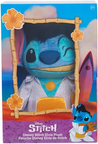 STITCH Disney Elvis Stitch Collector Plush Stuffed Animal, Alien, Officially Licensed Kids Toys for Ages 3 Up, Amazon Exclusive in Saudi Arabia