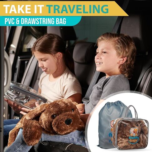 Weighted Lap Blanket for Kids & Adults – Max Kids Weighted Blanket – ASD, Sensory Processing Weighted Stuffed Animals Dog Toy – Microwavable Weighted Lap Pad for Kids, 5 Lbs. by Friendly Cuddles in Saudi Arabia