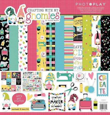 ورق لعب الصور PHOTOPLAY Collection Crafting G، متعدد مقاس 12 × 12 بوصة in Kuwait