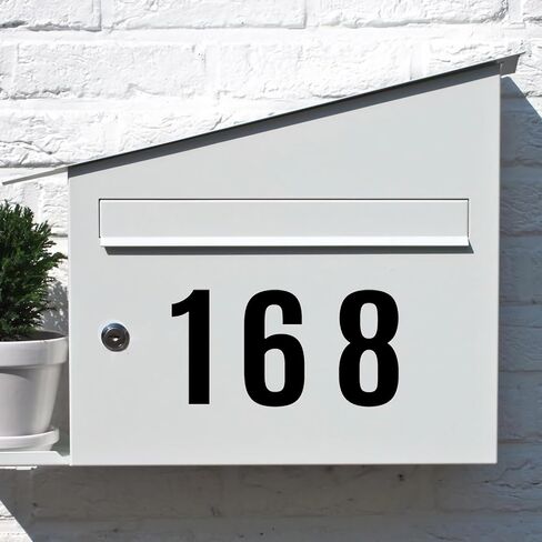 ملصقات حروف كبيرة مقاس 4 انش، 103 قطعة من 10 اوراق كبيرة ذاتية اللصق، مجموعة ملصقات ارقام حروف لصندوق البريد والباب والسيارات والنافذة وديكور المنزل in Kuwait