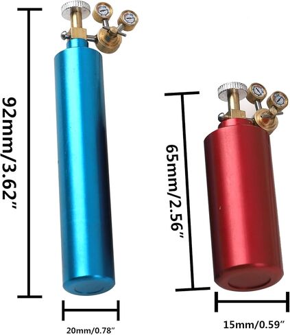 HIRCQOO 1/10 RC Simulation Mini Metal Nitrogen Bottle Compatible with Traxxas TRX-4 Tamiya CC01 Axial SCX10 D90 Redcat HSP 90046 D110 1/10 RC Crawler Truck in Saudi Arabia