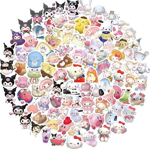 100 جهاز كمبيوتر شخصى 3D ملصقات لطيف ملصقات Kawaii ملصقات أنيمي ملصقات للأطفال ملصقات زجاجة ماء الفينيل ملصقات ملصقات الكمبيوتر المحمول حزم الهدايا في سن المراهقة لمحبي الكرتون in Kuwait