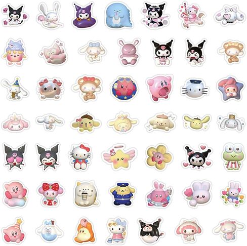 100 جهاز كمبيوتر شخصى 3D ملصقات لطيف ملصقات Kawaii ملصقات أنيمي ملصقات للأطفال ملصقات زجاجة ماء الفينيل ملصقات ملصقات الكمبيوتر المحمول حزم الهدايا في سن المراهقة لمحبي الكرتون in Kuwait