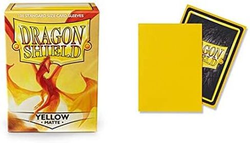 5 Packs Dragon Shield Matte Yellow Standard Size 100 ct Card Sleeves Value Bundle! in Saudi Arabia
