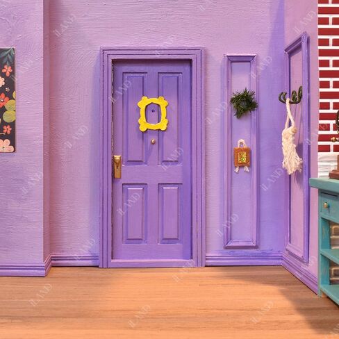 iLAND Dollhouse Accessories of Wooden Dollhouse Door on 1:12 Scale, 2pcs Miniature Doors of Sliding Barn Doors in Saudi Arabia