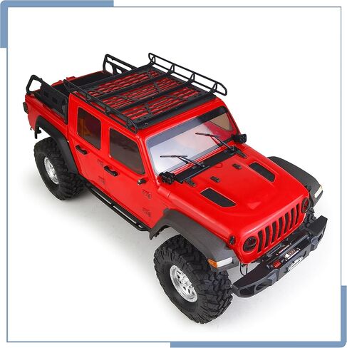 Zolikar RC Stainless Steel Roof Rack Luggage Rack with Lights Bar Set for SCX10 III Upgrades JLU AXI03007 Parts 1/10 RC Crawler Car in Saudi Arabia