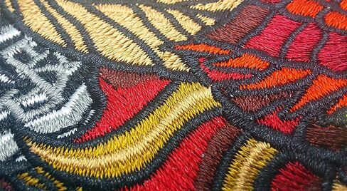 Red Dragon on Cross Large Embroidered Motorcycle Jacket & Biker Vest Back Patch in Kuwait