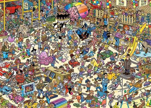 جمبو مجموعة احجية الصور المقطوعة من جان فان هاستيرين ذا توي شوب (1000 قطعة) in Kuwait