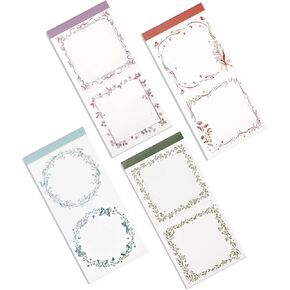 PUIKSXER Decorative Paper Pad, 200 Pieces Vintage Scrapbook Label Paper Aesthetic Stationery Scrapbook Paper Supplies for Decoupage Junk Journal Planner Collage DIY Craft - 4 Styles in Kuwait