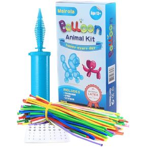 مجموعة بالونات ماي لاي 100 بالونة على شكل حيوانات، 260 بالونة لاتكس طويلة لتزيين الحفلات in Kuwait