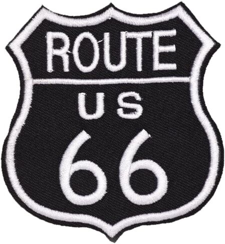 Route US 66 Patch Wikineon Iron on Patches Patches for Jackets Patches for Clothes Mini Patches Embroidered Sew on Patches Iron on Patch Sew on Patch Cool Patches Unique Patches in Kuwait