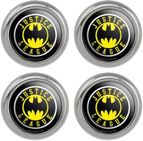 أزرار خياطة معدنية جديدة بشعار Justice League Batman Athletic - مجموعة من 4 قطع in Saudi Arabia