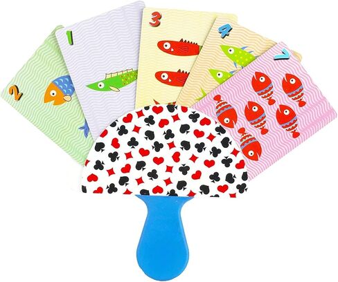 Regal Games 1 Pack Card Holders for Playing Cards - Kids Card Holder with Plastic Paddles - Ideal for Family Fun Game Night and Travel (Ages 3+) in Saudi Arabia