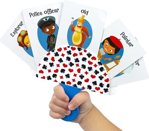 Regal Games 1 Pack Card Holders for Playing Cards - Kids Card Holder with Plastic Paddles - Ideal for Family Fun Game Night and Travel (Ages 3+) in Saudi Arabia