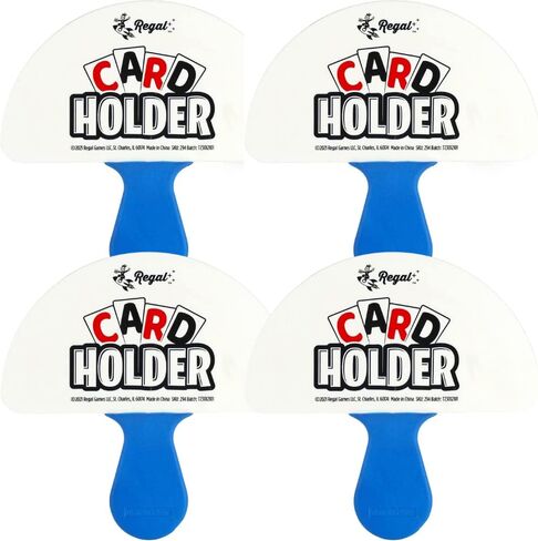 Regal Games 1 Pack Card Holders for Playing Cards - Kids Card Holder with Plastic Paddles - Ideal for Family Fun Game Night and Travel (Ages 3+) in Saudi Arabia