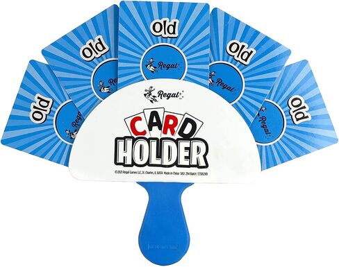Regal Games 1 Pack Card Holders for Playing Cards - Kids Card Holder with Plastic Paddles - Ideal for Family Fun Game Night and Travel (Ages 3+) in Saudi Arabia
